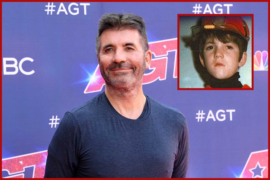 Images of Simon Cowell as an adult and child.