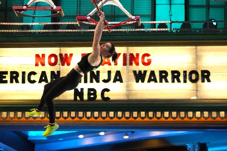 Barclay Stockett competing on American Ninja Warrior.