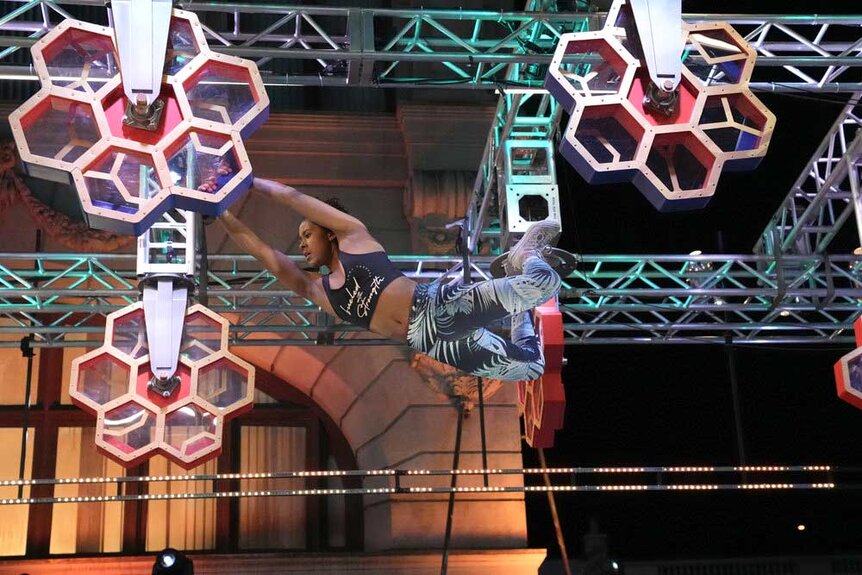 Emma Pereyra competing on American Ninja Warrior.