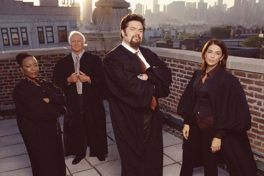 L. Scott Caldwell, Robert Loggia, Oliver Platt and Annabella Sciorra star in Queens Supreme.