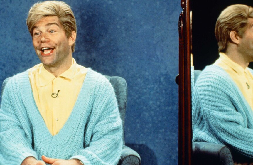 Al Franken as Stuart Smalley during the Daily Affirmation sketch on Saturday Night Live.