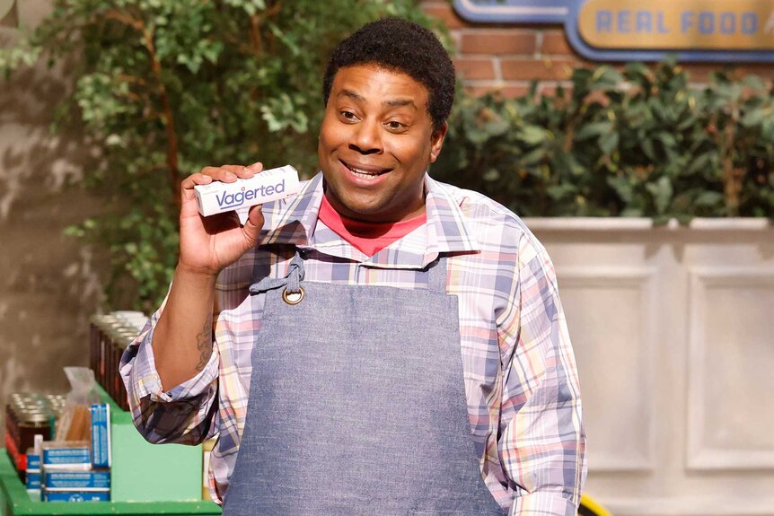 Kenan Thompson during the Drug Commercial sketch on Saturday Night Live.