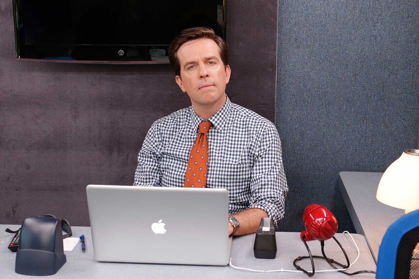 Andy Bernard appears in a scene from The Office.