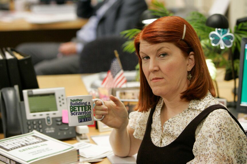 Meredith Palmer appears in a scene from The Office.