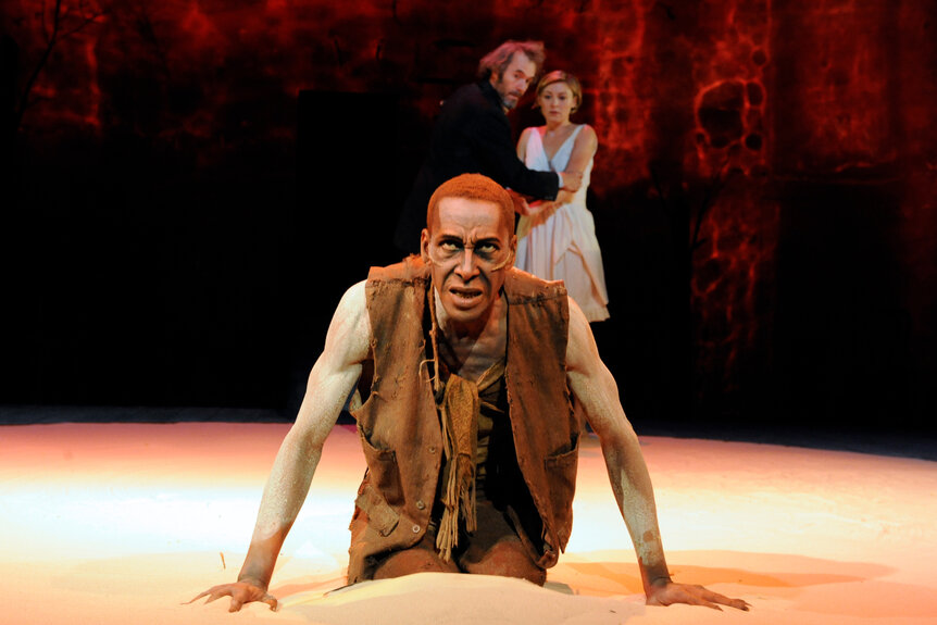 Ron Cephas Jones as Caliban in the production of William Shakespeare's The Tempest.