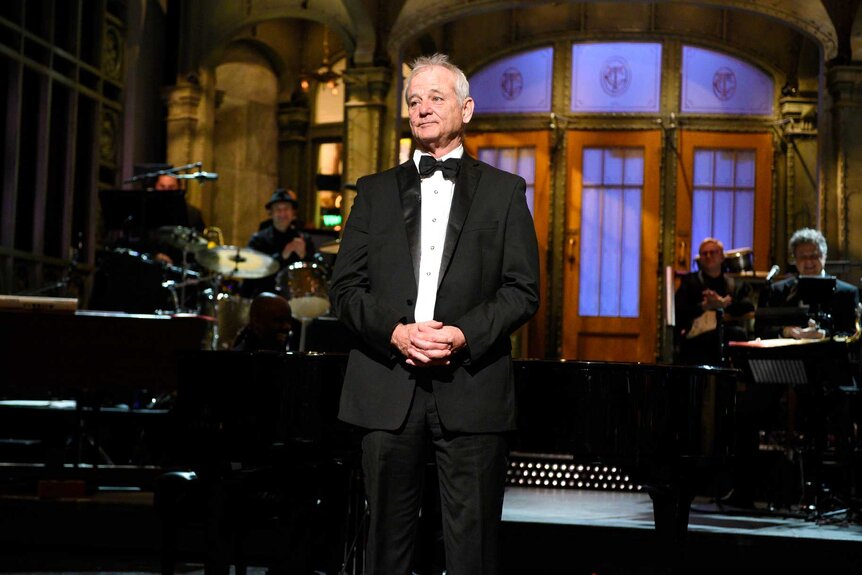 Bill Murray during the monologue on Saturday Night Live.