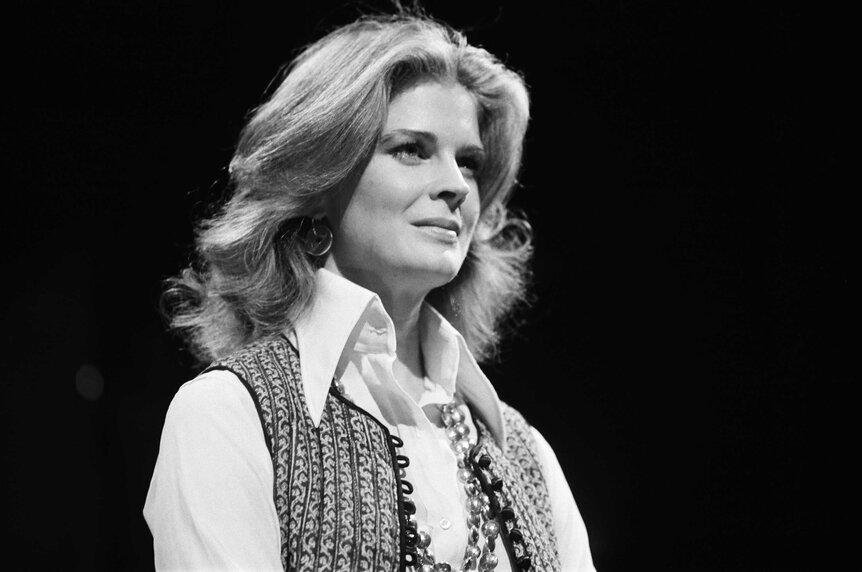 Candice Bergen during the Adopt Belushi for Christmas skit.