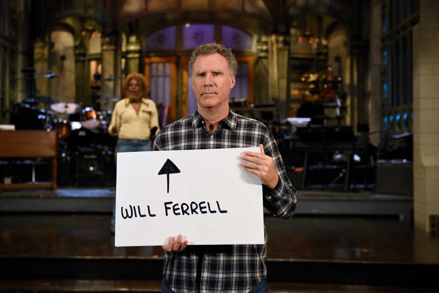 Will Ferrell during a promo for Saturday Night Live.