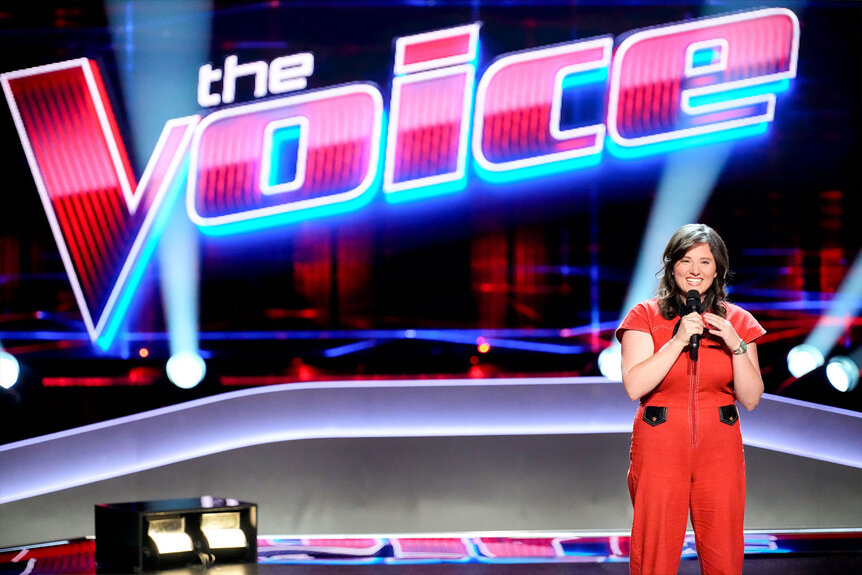 Alexa Wildish performs onstage during the Season 24 premiere of The Voice