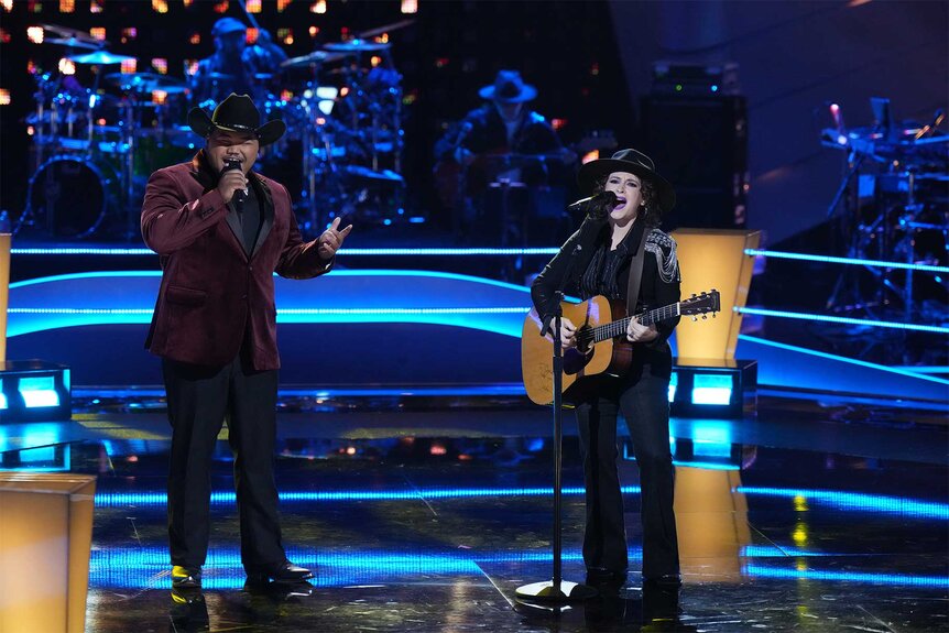 Jordan Rainer and Jackson Snelling perform on The Voice episode 2408