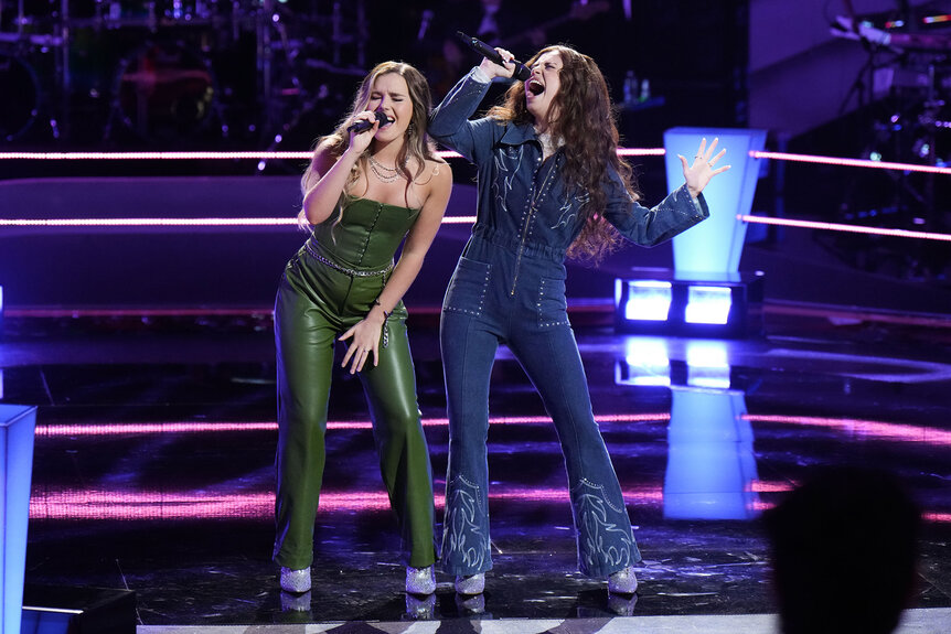 Mara Justine and Claudia B. perform on The Voice Episode 2412