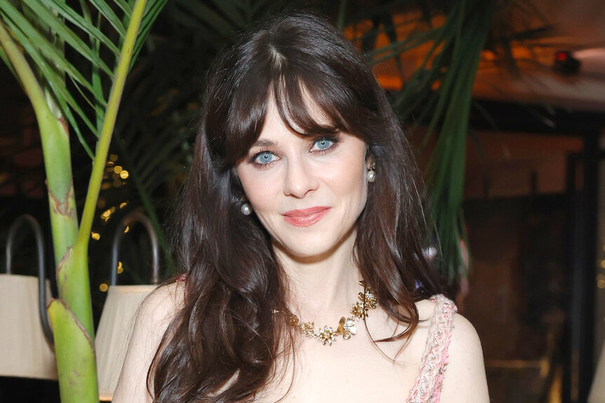 Zooey Deschanel attends an event for the holidays