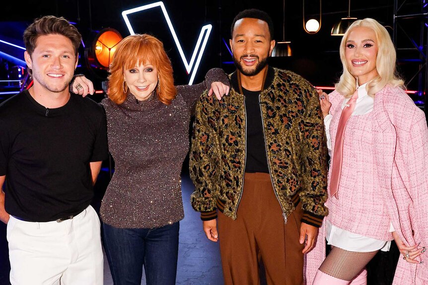 Niall Horan, Reba McEntire, John Legend and Gwen Stefani on the voice episode 2415