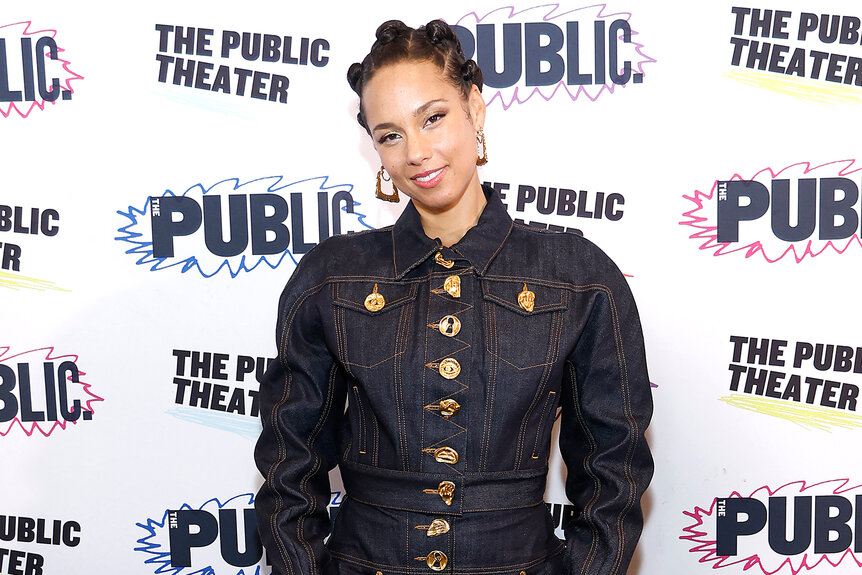Alicia Keys atends the opening of her off broadway play Hell's Kitchen in New york city
