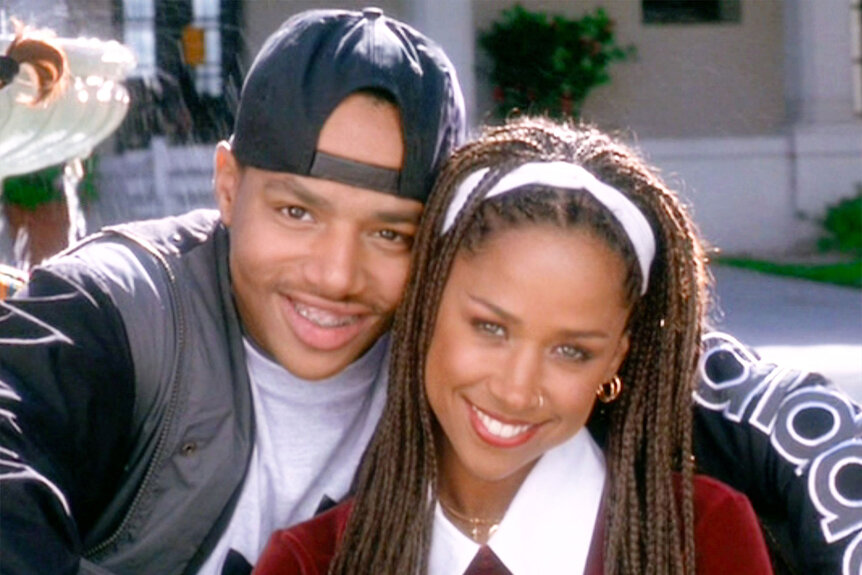 Donald Faison (as Murray Duvall) and Stacey Dash (as Dionne Davenport) in the movie Clueless