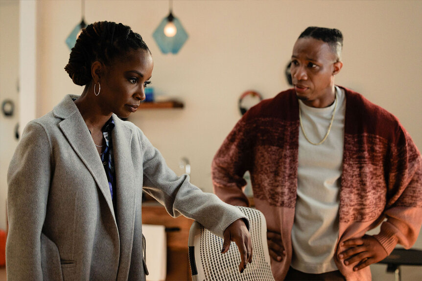 Shanola Hampton as Gabi Mosely and Arlen Escarpeta as Zeke Wallace