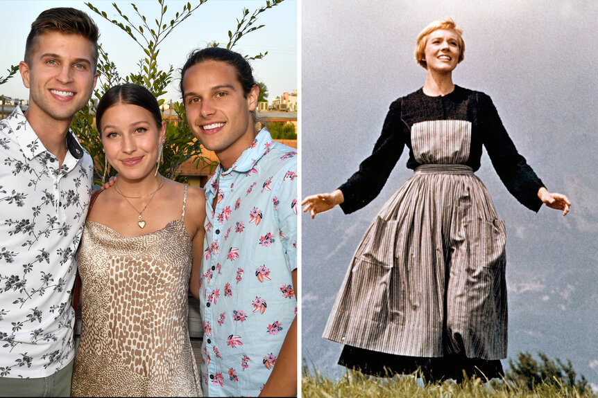 A split of Girl Named Tom and a scene from The Sound Of Music