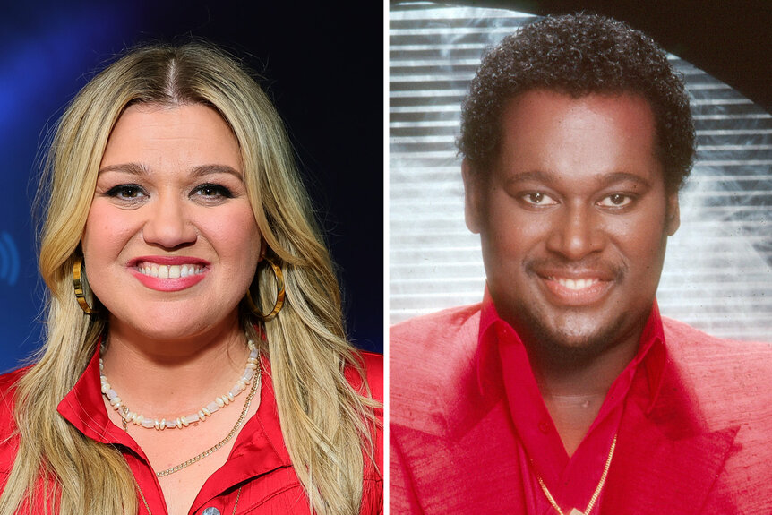 A split of Kelly Clarkson and Luther Vandross