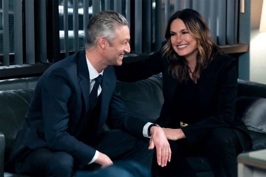 Olivia Benson and Sonny Carisi on Law and Order SVU Episode 2421