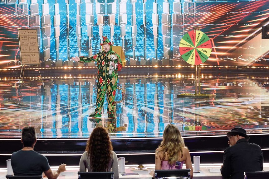 Piff The Magic Dragon on stage on AGT: Fantasy League Episode 102