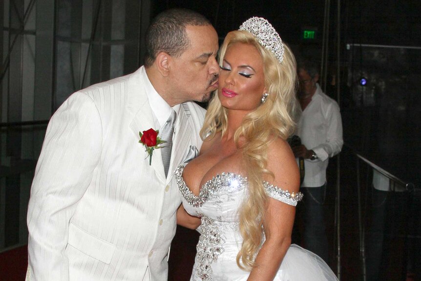 Ice-T and wife Coco during their Vow Renewal in 2011