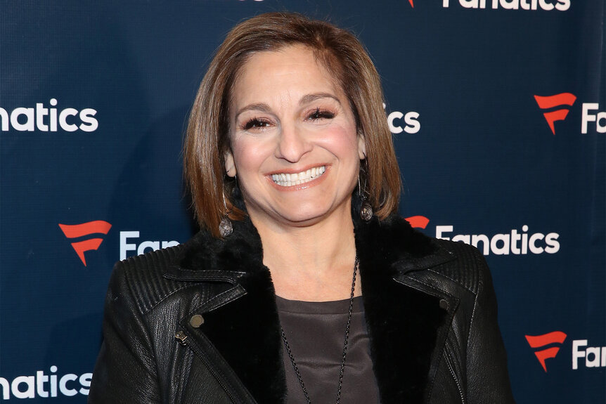 Mary Lou Retton on the red carpet for a super bowl party event in 2017