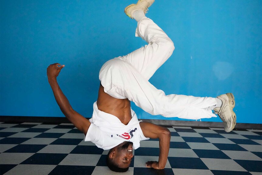 Jeffrey Jeffro Louis of team USA's Olympics Break dancing team