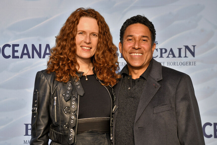 Ursula Whittaker and Oscar Nunez attend Oceana's 14th Annual SeaChange Summer Party