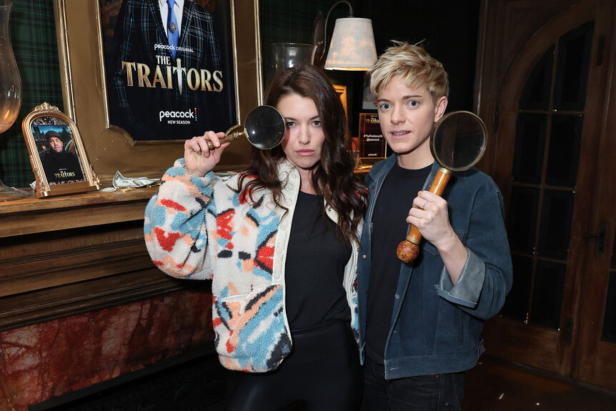 Parvati Shallow and Mae Martin are seen at The Traitors Experience on January 11, 2024