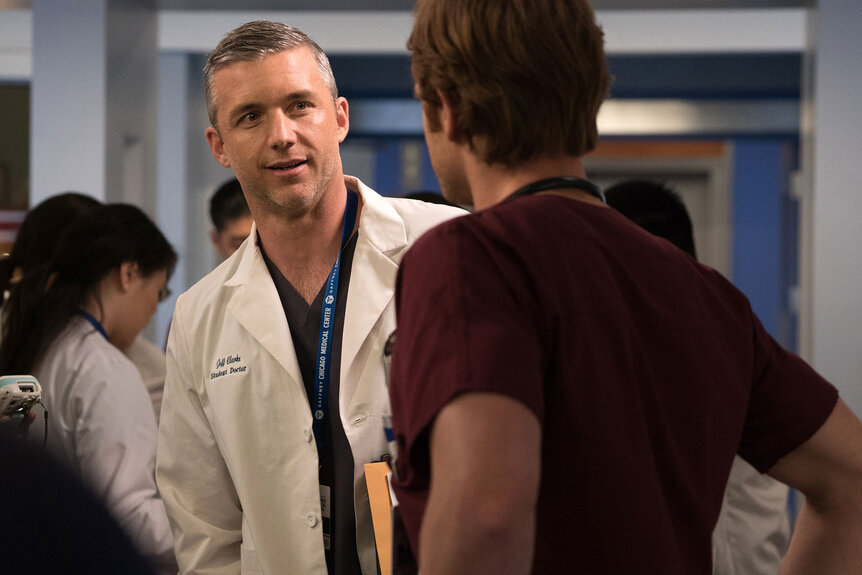 Jeff Clarke (Jeff Hephner) appears in Season 1 Episode 18 of Chicago Med