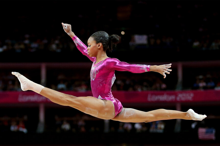 Gabby Douglas during her balance beam routine during the london 2012 olympics