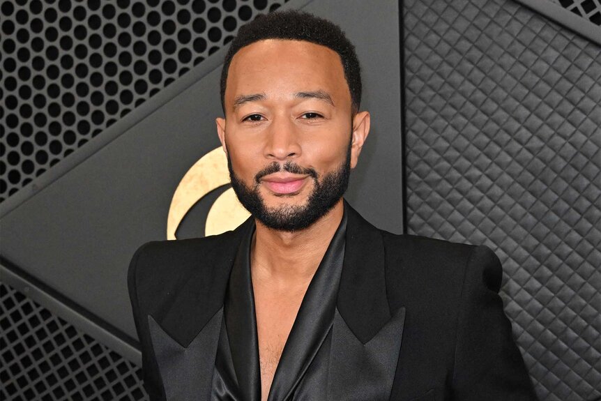 John Legend on the red carpet at the 2024 Grammys
