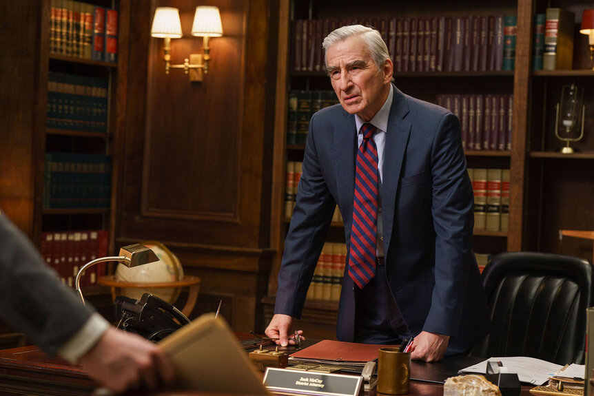 Jack McCoy (Sam Waterston) appears in Season 22 Episode 18 of Law & Order