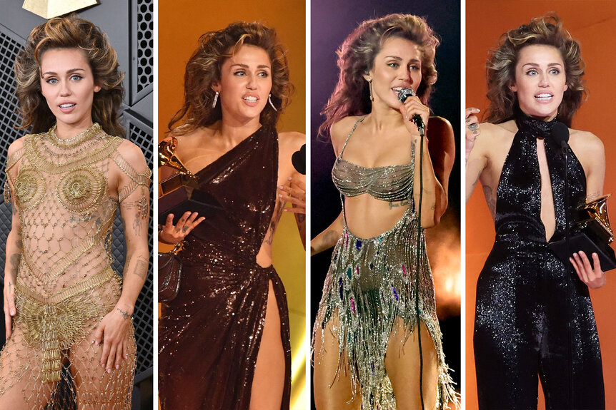 Miley Cyrus' Grammys Looks