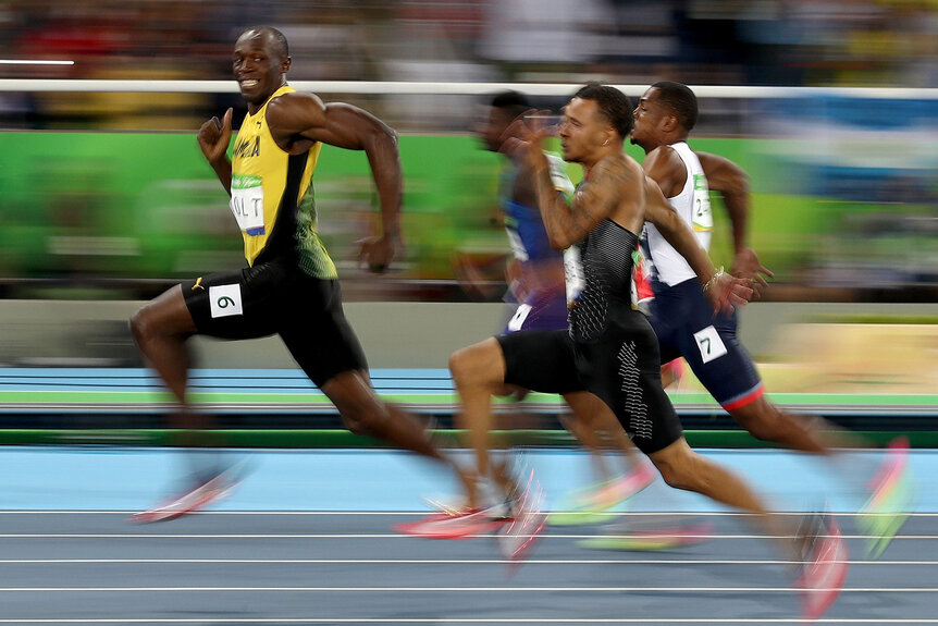 Usain Bolt runs on Day 9 of the Rio 2016 Olympic Games