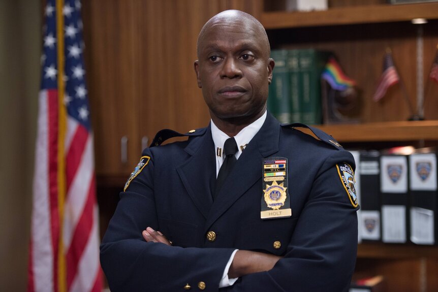 Capt. Ray Holt crosses his arms in Brooklyn Nine-Nine Episode 122.