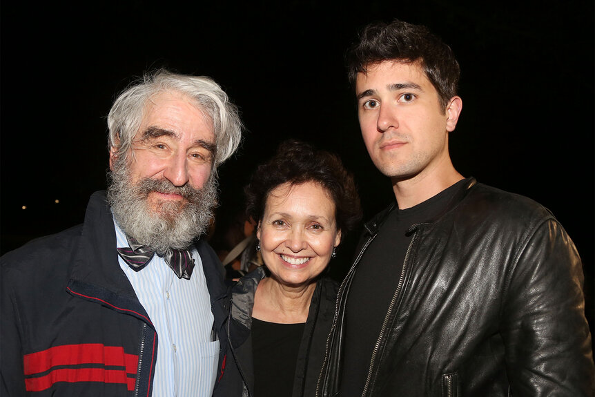Sam Waterston poses with his son Graham and wife Lynn Louisa Woodruff