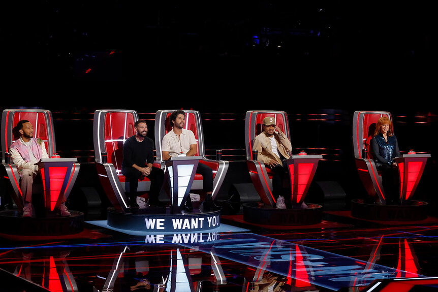 John Legend, Dan + Shay, Chance the Rapper and Reba appear in Season 25 Episode 1of The Voice