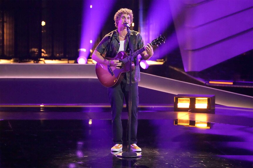 Gabriel Goes performs during The Voice Episode 2502