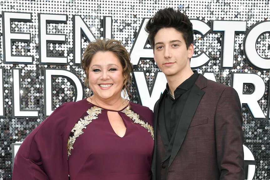 Camryn Manheim and her son Milo Manheim attend the 26th Annual Screen Actors Guild Awards