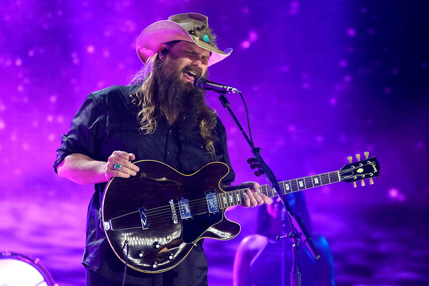 Chris Stapleton performs on stage during the 2021 CMT Music Awards