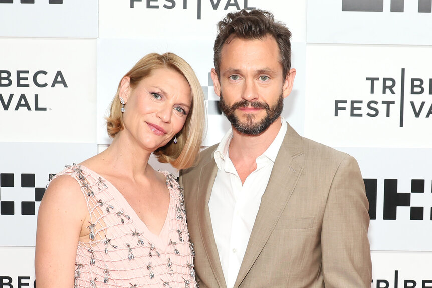 Claire Danes and Hugh Dancy pose together on the red carpet for the "Full Circle" premiere