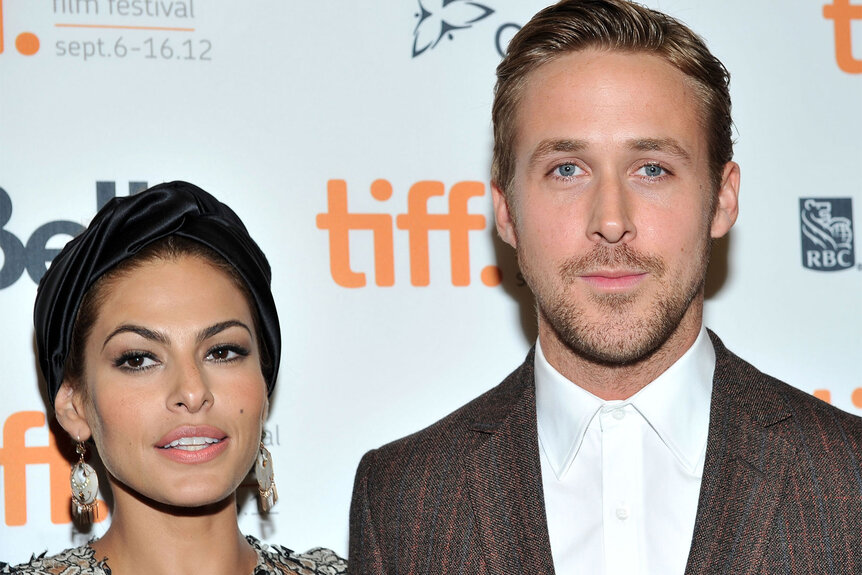 Actors Eva Mendes and Ryan Gosling attend "The Place Beyond The Pines" premiere during the 2012 Toronto International Film Festival