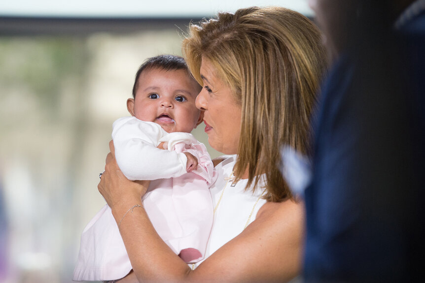 Hoda Kotb and her daughter Haley Joy on the today show