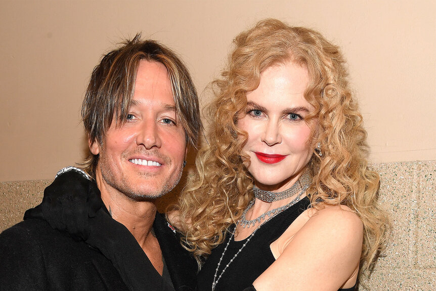 Keith Urban and Nicole Kidman pose together at the Rock & Roll Hall Of Fame Induction Ceremony