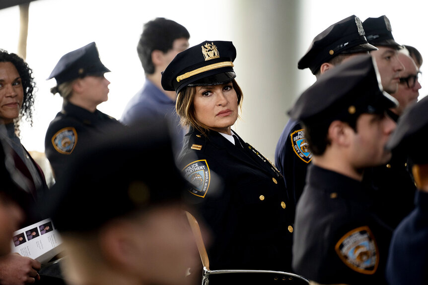 Captain Olivia Benson (Mariska Hargitay) appears in Season 25 Episode 7 of Law & Order: Special Victims Unit.