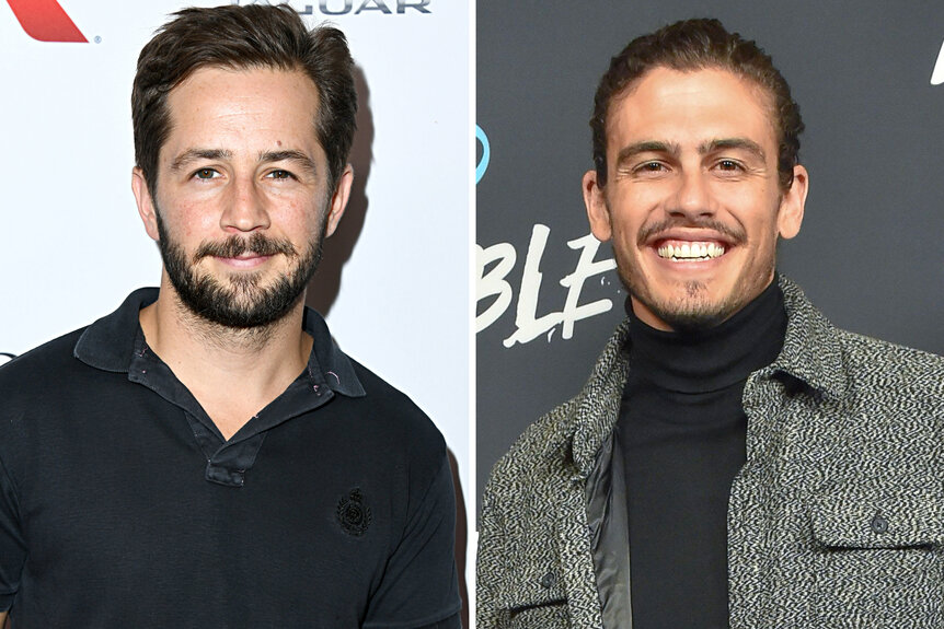 A split of Michael Angarano and Tommy Martinez