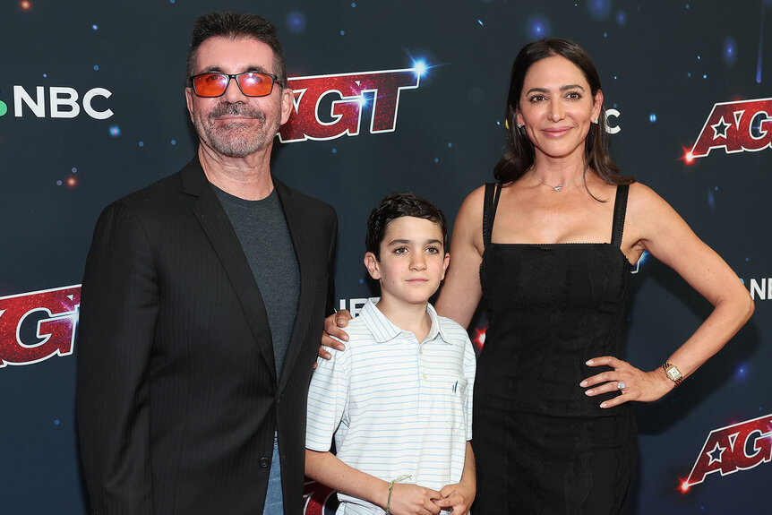 Simon Cowell, Eric Cowell and Lauren Silverman at the "America's Got Talent" Season 18 Finale