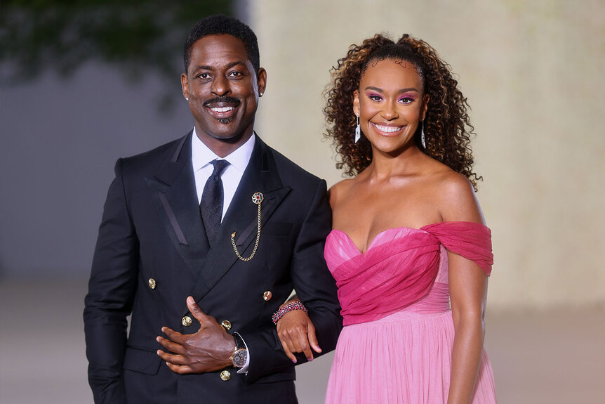 Sterling K. Brown and Ryan Michelle Bathe attend the 2nd Annual Academy Museum Gala at Academy Museum of Motion Pictures