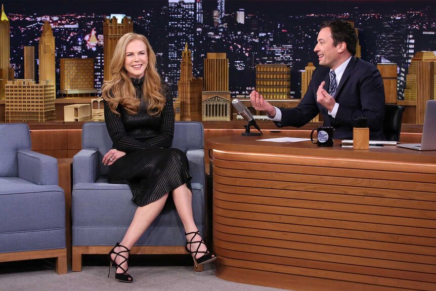 Nicole Kidman during an interview on The Tonight Show Starring Jimmy Fallon Episode 0188